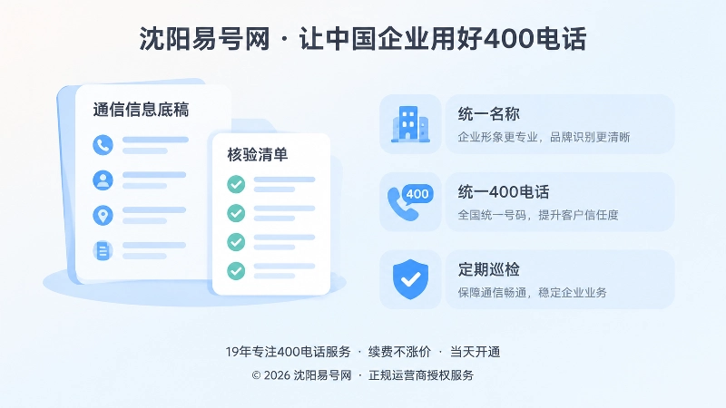 左图右文式扁平插画：通信信息底稿与核验清单